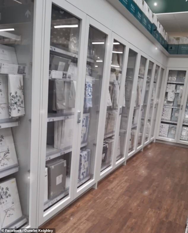 locked display cases