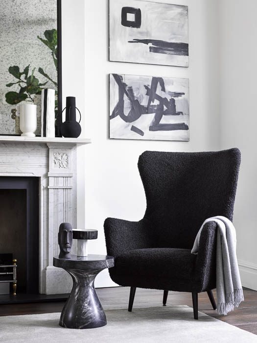 Sofa.com NEW SS21 Louis armchair in Ashford textured boucle 940