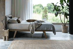 Naturalmat The Devon Oak Bed with Headboard 2