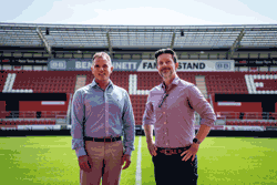 Steve Adams and RUFCs Steve Coakley